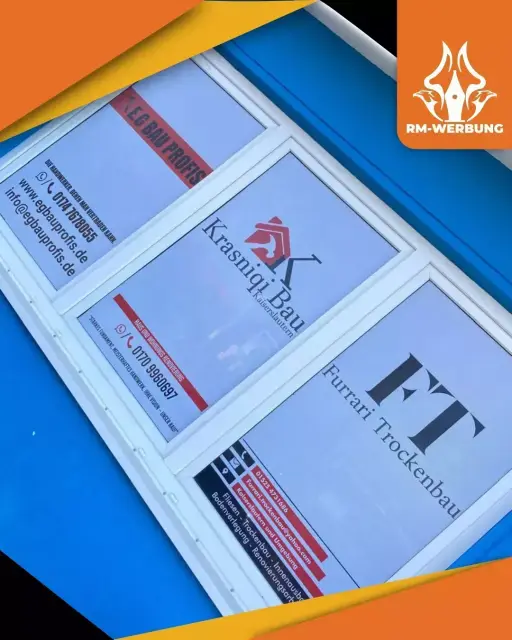 XXL-Schaufensterfolierung für die FKG GmbH Immobilien in Kaiserslautern, montiert von RM-WERBUNG.